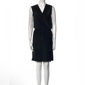 The Kooples Dress Womens Size S Sport Black Shiny Smooth Jersey Knit Sleeveless